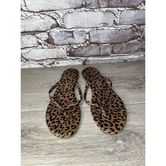 Tkees Studio Exotic Cheetah Print Thong Flip Flops Sandals Women Sz 8M US/39EU - Picture 12 of 16